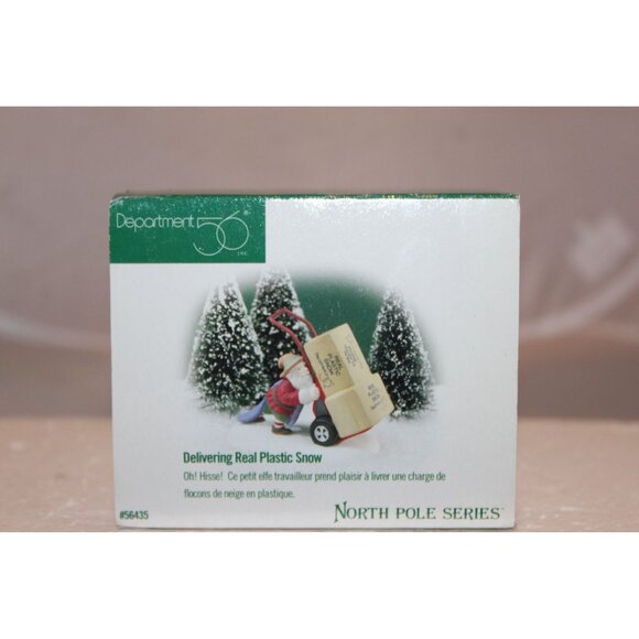 Dept 56 North Pole Village - Delivering the Real Plastic Snow - Picture 1 of 5